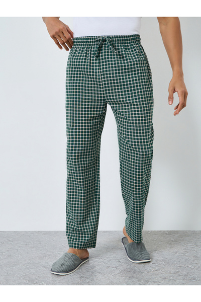 Styli Men Checked Relaxed Fit Pyjama Bottom