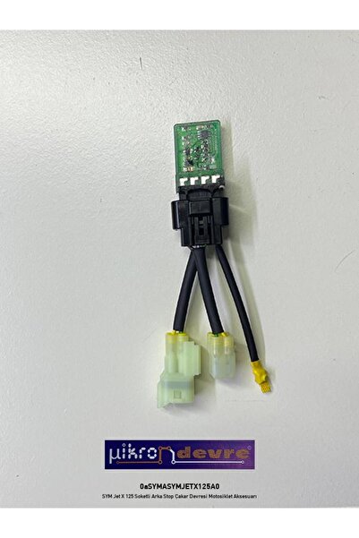 Mikron Devre SYM Jet X 125 Uyumlu Soketli Arka Stop Çakar Devresi Motosiklet ...