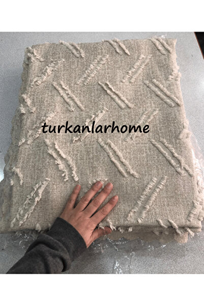 turkanlarhome Chenille Sofa Cover 200 X 170 cm Diagonal Stripes Textured, Boh...