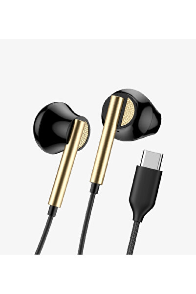 Linktech Yüksek Basslı Kablolu Kulaklık , H65 Siyah Type-C Mikrofonlu Kablolu...