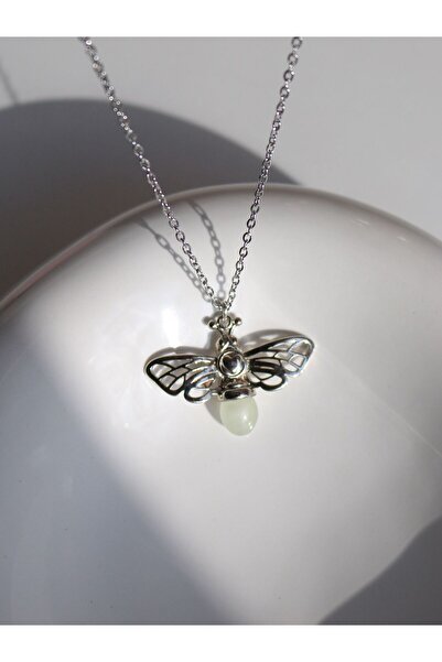 Reorah Collection Firefly Necklace - Silver Color
