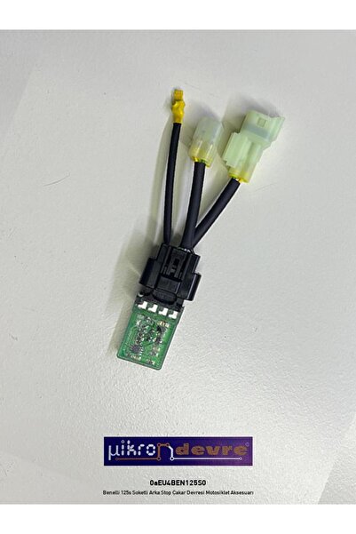 Mikron Devre Benelli 125s Uyumlu Soketli Arka Stop Çakar Devresi Motosiklet A...