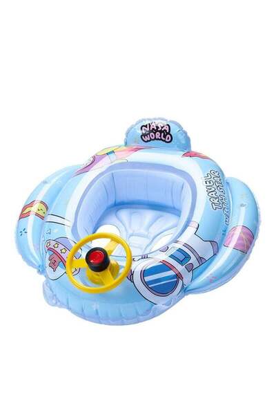 Arabest Baby Swimming Ring Newborn Seat Underarm Swimming Ring Blue