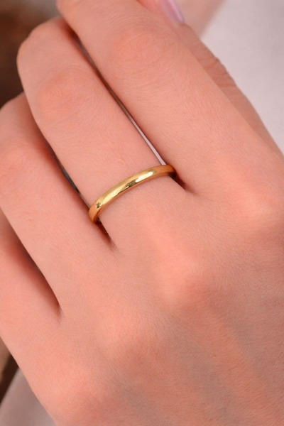 BY YASİN TOPÇU 💍   Thin Classic Steel Ring |   Number 16