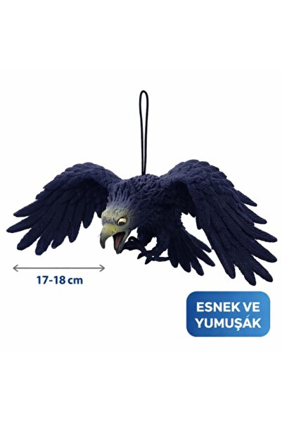 Fırsatkolik Hangable Latex Eagle Decor Ornament Black 17-18 cm