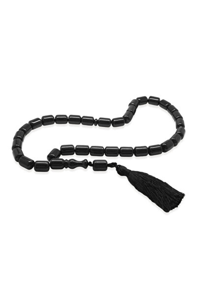 Tesbihane سبحة من العقيق الأصفر - مزينة بشراشيب على الطراز العثماني - لون أحم...