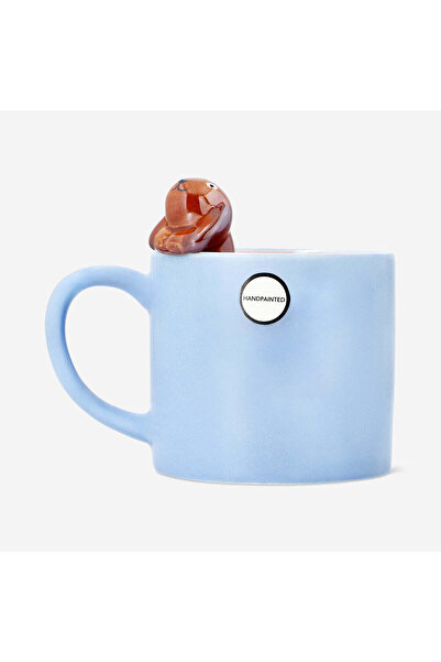 Flying Tiger Copenhagen Köpek Detaylı Mavi Seramik Kupa