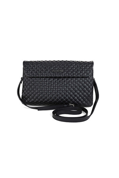 Valentino Women's Knitted Textured Leather Hand and Shoulder Bag - Black