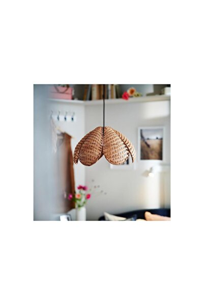 IKEA sarkıt lamba abajur başlığı, rattan, 45 cm