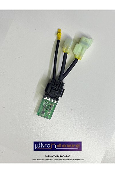 Mikron Devre Arora Cappucino Uyumlu Soketli Arka Stop Çakar Devresi Motosikle...