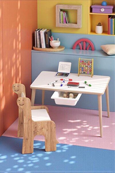 pazarauygun Çocuk Oyun Etkinlik Çalışma Masası Ve Sandalye, Aktivite Masası,y...