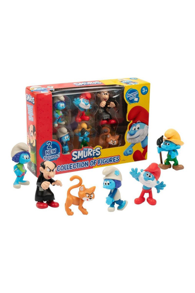 Cici Oyuncak The Smurfs Şirinler 6'lı Figür Seti W2 Gargamel Şirin Baba Çiftç...