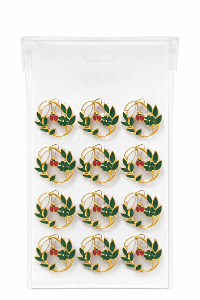 OEM Set of 12 Martisor brooches on presentation cardboard, 17x10 cm, March 1s...