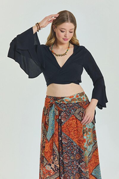 Los banditos Іспанська блуза великого розміру з короткими рукавами