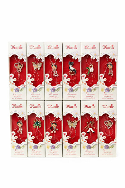 OEM Set of 24 elegant martisor brooches, various designs, individually wrappe...