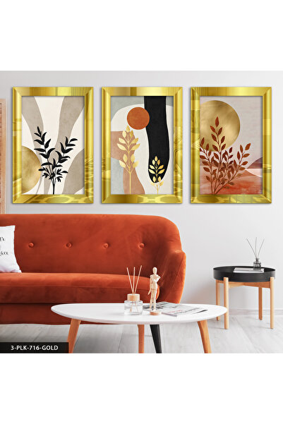 Evinemoda Boho stil zlatni detaljni uzorci 3-dijelni stol od pleksiglasa sa o...