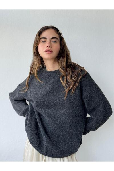 Retrobird Blogger Basic Sweater Women Anthracite