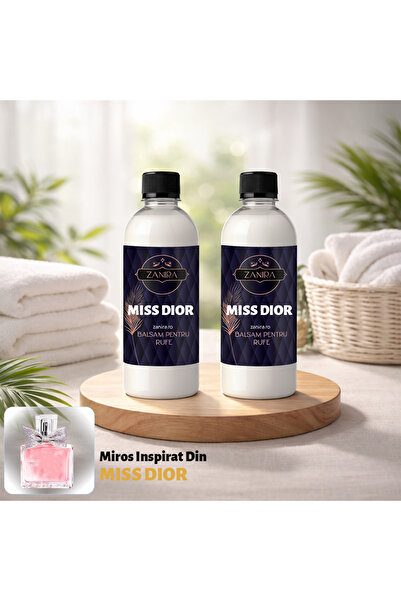 Zanira Economy Pack 2 x 500 ml Miss DI0R Fabric Conditioner – Intense Fragrance