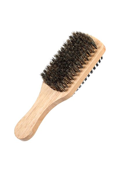 Hope Double Sided Brush for Men, Double Sided Beard Brush with Rubber Wood Ha...