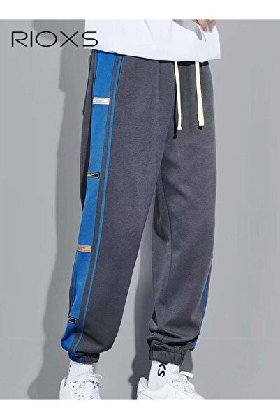 RIOXS Men's Cuffed Pants, Comfortable Joggers Pants, Fashionable Sweatpants w...