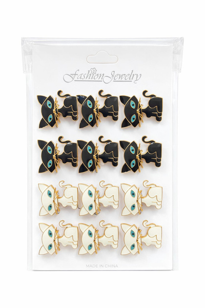 OEM Set of 12 Martisor brooches on presentation cardboard, 17x10 cm, March 1s...