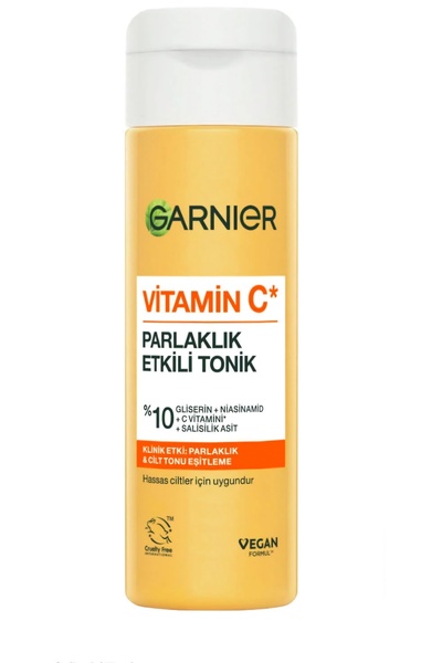 Garnier Sn C VitaminLİ Parlaklık Etkili Canlandırıcı Tonik Gliserin, Niasinam...