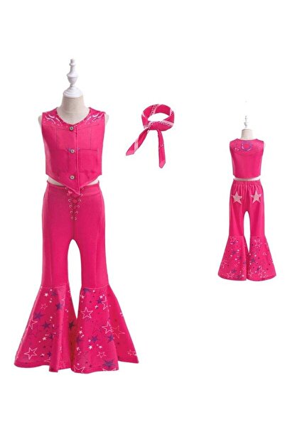 Toybox Movie Girls Costume Pink Barbie Costume Princess Dress Cosplay Party W...