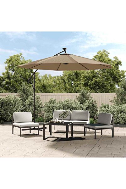 vidaxl قماش بديل لمظلة الكابول، لون رمادي داكن، طول 300 سم