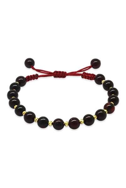 Tesbihane سوار نسائي من مكرامية مضفر على شكل كرة مزخرفة بقطع كروية من العنبر ...