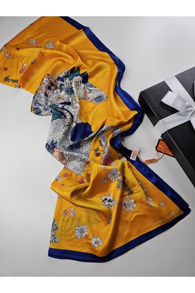 tomrisboutique Luxury Voile Silk Shawl Hijab Foulard Scarf Shawl Horse Patter...