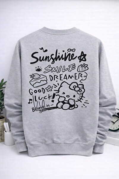 MARKATEM Crew Neck 3-Thread Cotton Dremer Bask Bisikletyaka I Sweatshirt