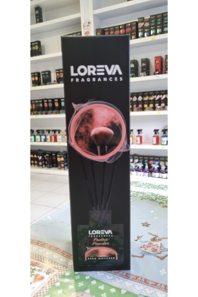 LOREVA Parfum de cameră cu bețișoare Pudra, Powder, odorizant cameră 100ml