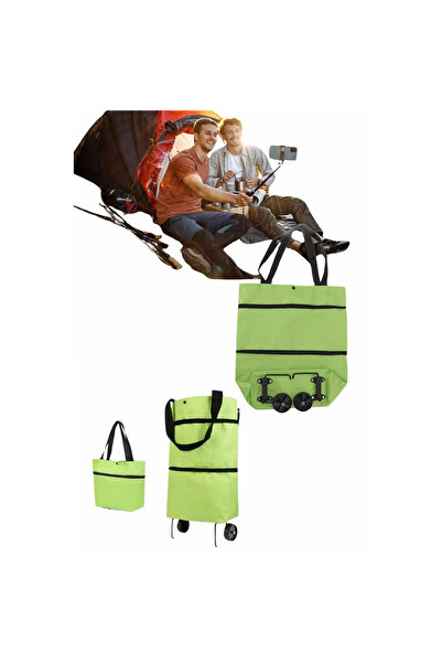 byhodi Geantă de piață pliabilă cu roți, geantă pentru cumpărături, cărucior ...