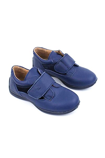 tino Unisex shoes for children, made of natural leather 3252-BLEUMARIN