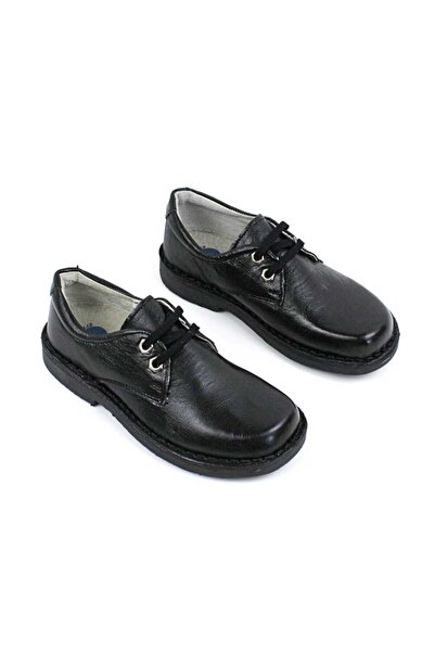 tino Casual shoes for children, made of natural leather 3165-BLACK