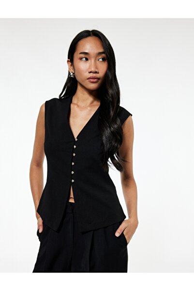 Koton Women's Cardigan 6Wak30113Ek Black