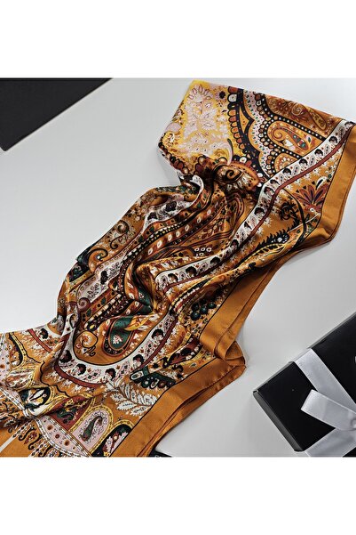 tomrisboutique Luxury Shawl Silk Hijab 4 Seasons Double Sided Paisley Ethnic ...