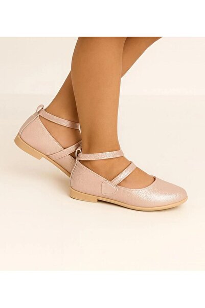 Gala балетни пантофки за момичета с детайли на сърцето