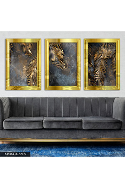 Evinemoda Antique Look Leaf 3 Piece Plexiglass Mirrored Table