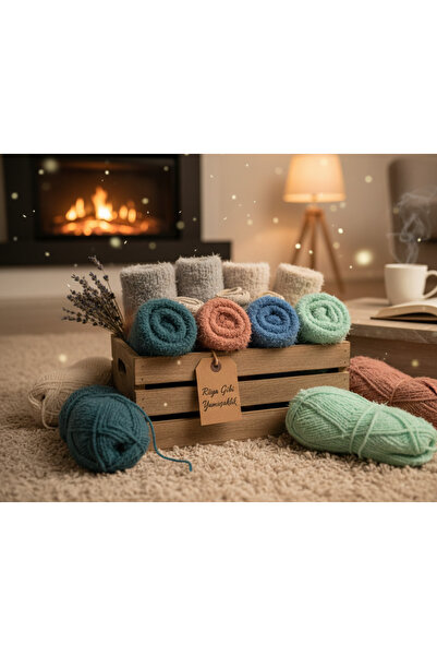 CLEWEAR جوارب نوم من فرو الأرانب الأنجورا