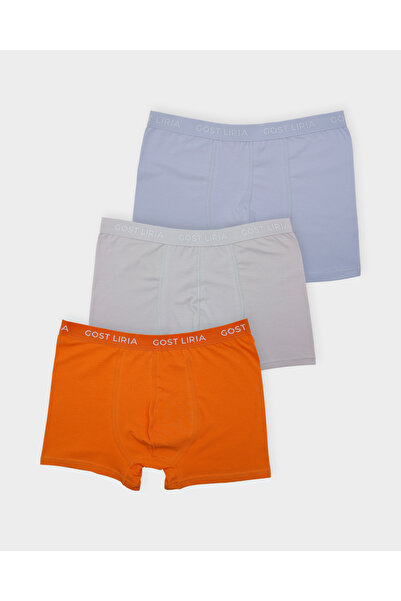 GOST LİRİA Boxeri pentru bărbați Soft Stone – Pachet de 3 - Multicolor