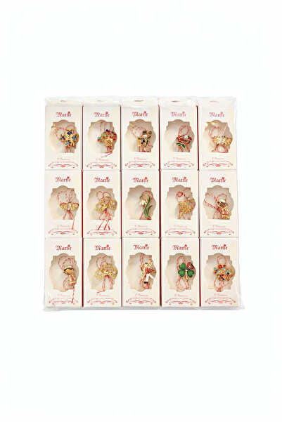 OEM Set of 30 elegant martisor brooches, various designs, individually wrappe...