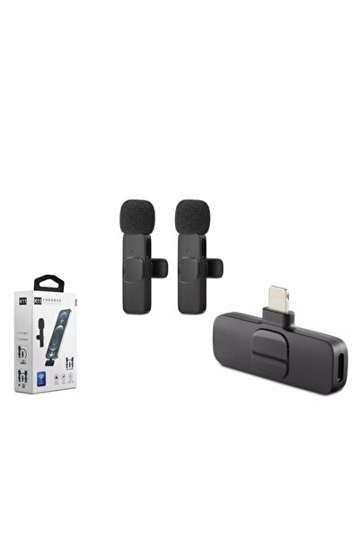 HADRON HDX2784 Kablosuz Çift Yaka Mikrofonu Lightning - iPhone/iPad Uyumlu