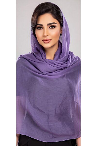 MODA NUR MODANUR Şifon Kumaş, Şifon Kumaş , Lila Renk . Ölçü 1.70*72 Cm