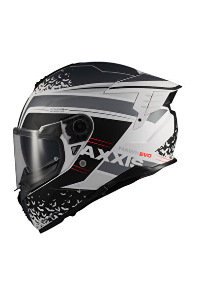 AXXIS Motosiklet Kaskı Hawk Evo SV Dark Justice A2 Motorcu Kask