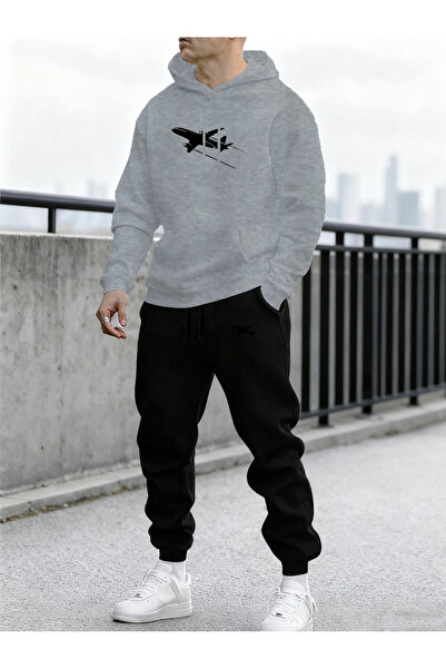 mercoledi Set de trening pentru bărbați Airplane cu imprimeu Comfortable Fit,...