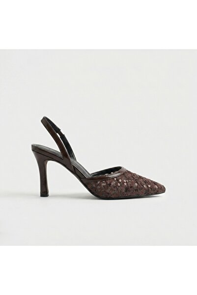 Giamgia Kadın Dantel İşlemeli Topuklu Ayakkabı - Gelin ve Abiye Ayakkabı