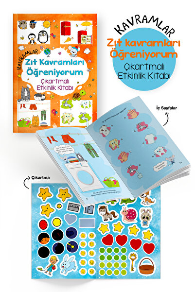 Parodi Yayınları Kavramlar – Zıt Kavramları Öğreniyorum | Çıkartmalı Etkinlik...