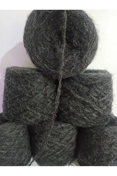 İPEK YÜN İPLİK DÜNYASI Angora Knitting Yarn 3 Ply (Dark Anthracite) Mix 100Gr