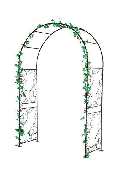 Selgot Pergolă de grădină, metalică, arc de flori 135 x 54 x 215 cm